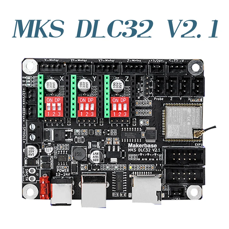 Contrôleur hors ligne de carte mère de DB-Makerbase MKS DLC32 V2.1 32bits WIFI TFT écran tactile TS24/TS35-R pour la machine de gravure de laser