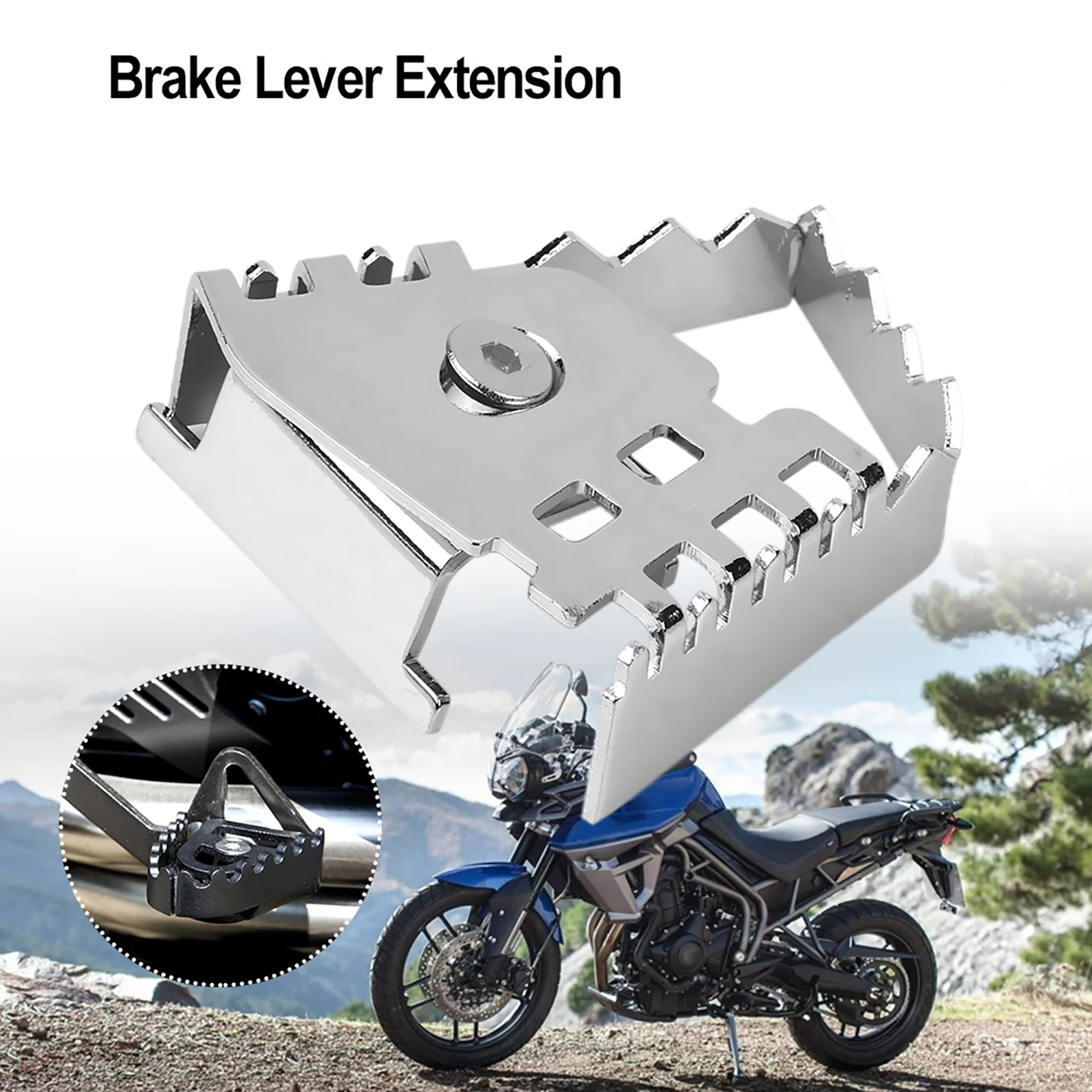 Brake Pedal Enlarge Extension for F800GS Motorcycle Rear Foot Brake Lever Pedal Enlarge Extension Pad Extender for F800GS F700GS