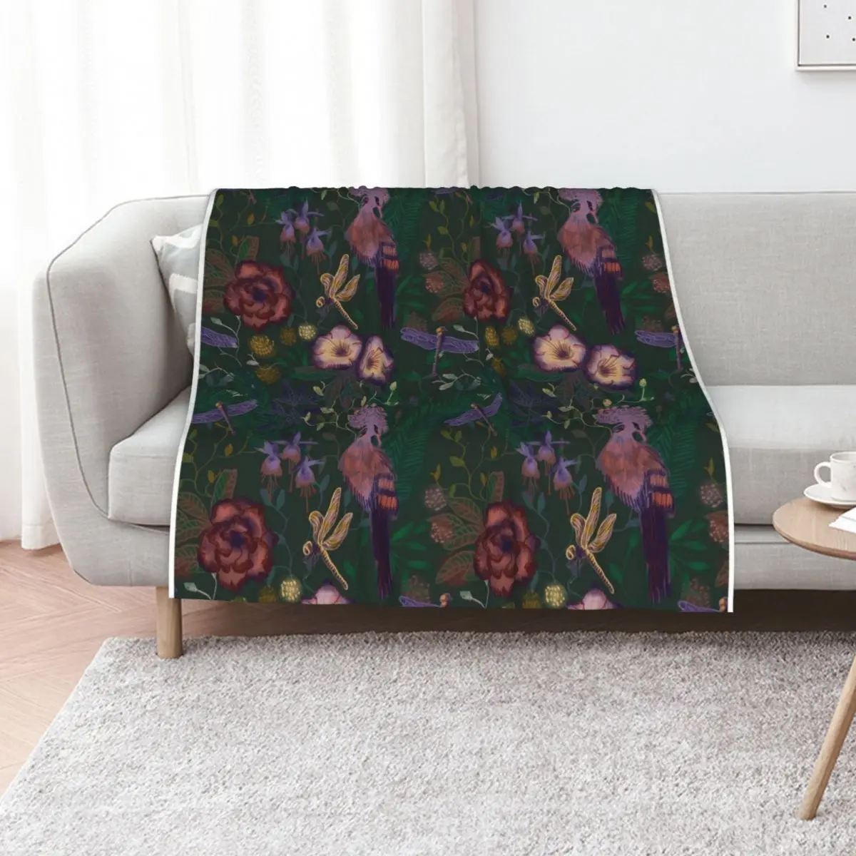 Secret Garden Green Throw Blanket Vintage Sleeping Bag Softest sofa bed Comforter christmas gifts Blankets