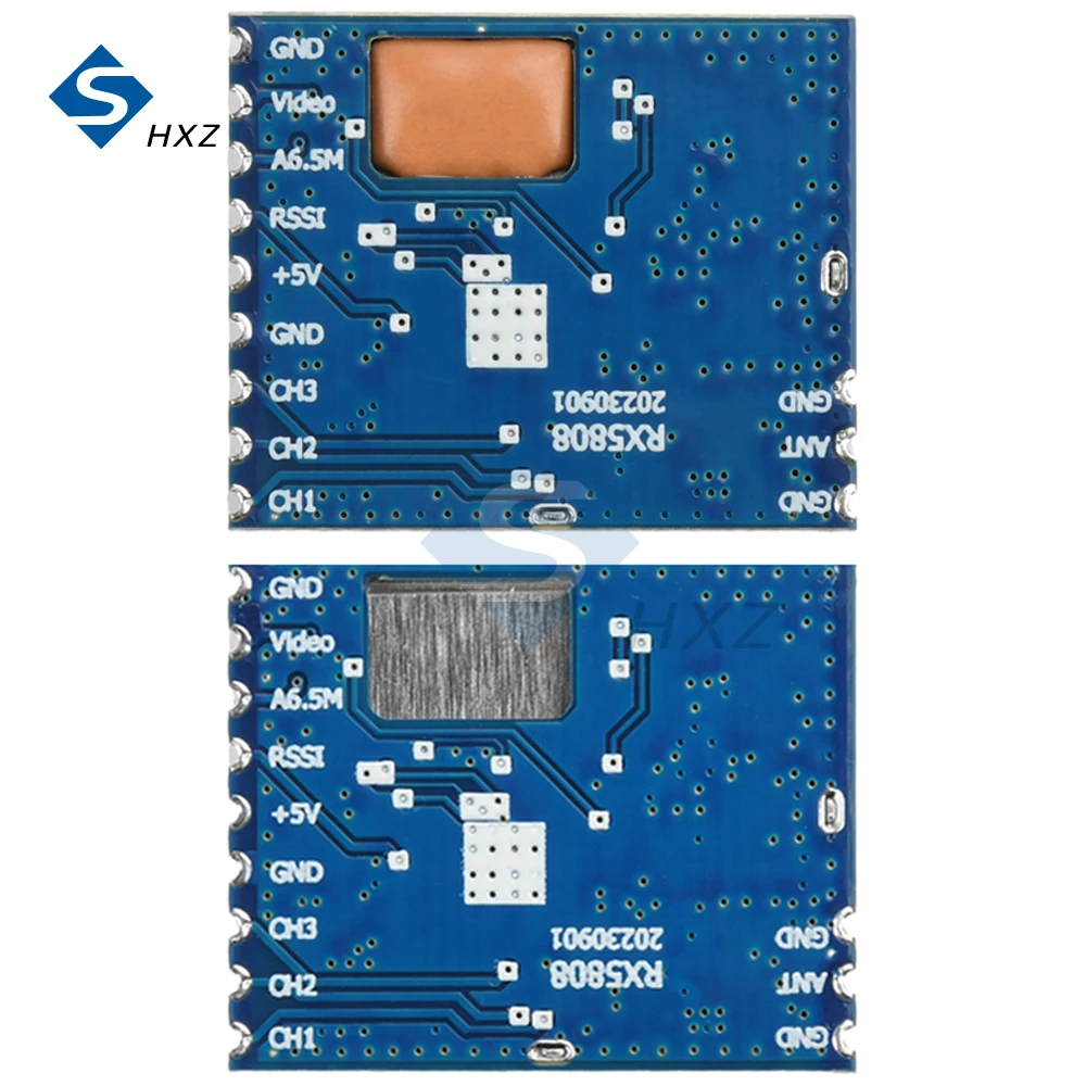 RX5808 Модуль беспроводного аудио-видео приемника, полоса пропускания 5,8G, 4,8 ~ 6,0 ГГц, модуль приемника, управление SPI для систем FPV, радиоуправляемый вертолет