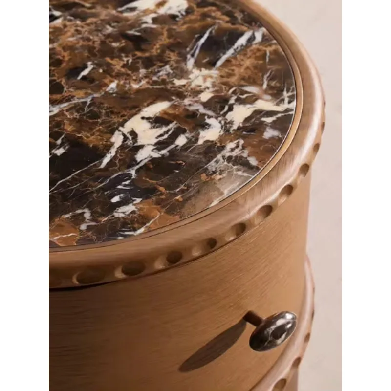 Ferly High Quality Solid Oak Luxury Nightstand Bedside Table Modern Bedroom Furniture Durable Custom Home Hotel Villa