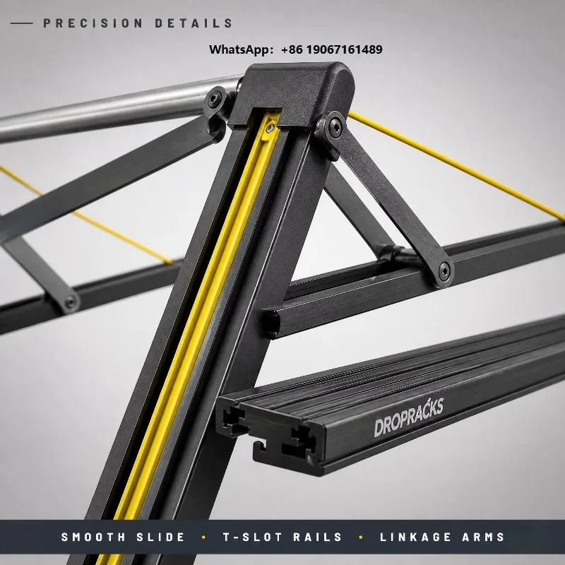 Roof Rack Drop Down for Kayak Bike Cargo Loading SUV Van Roof Rack System Aluminum Folding Rack Waist Height Access yyb