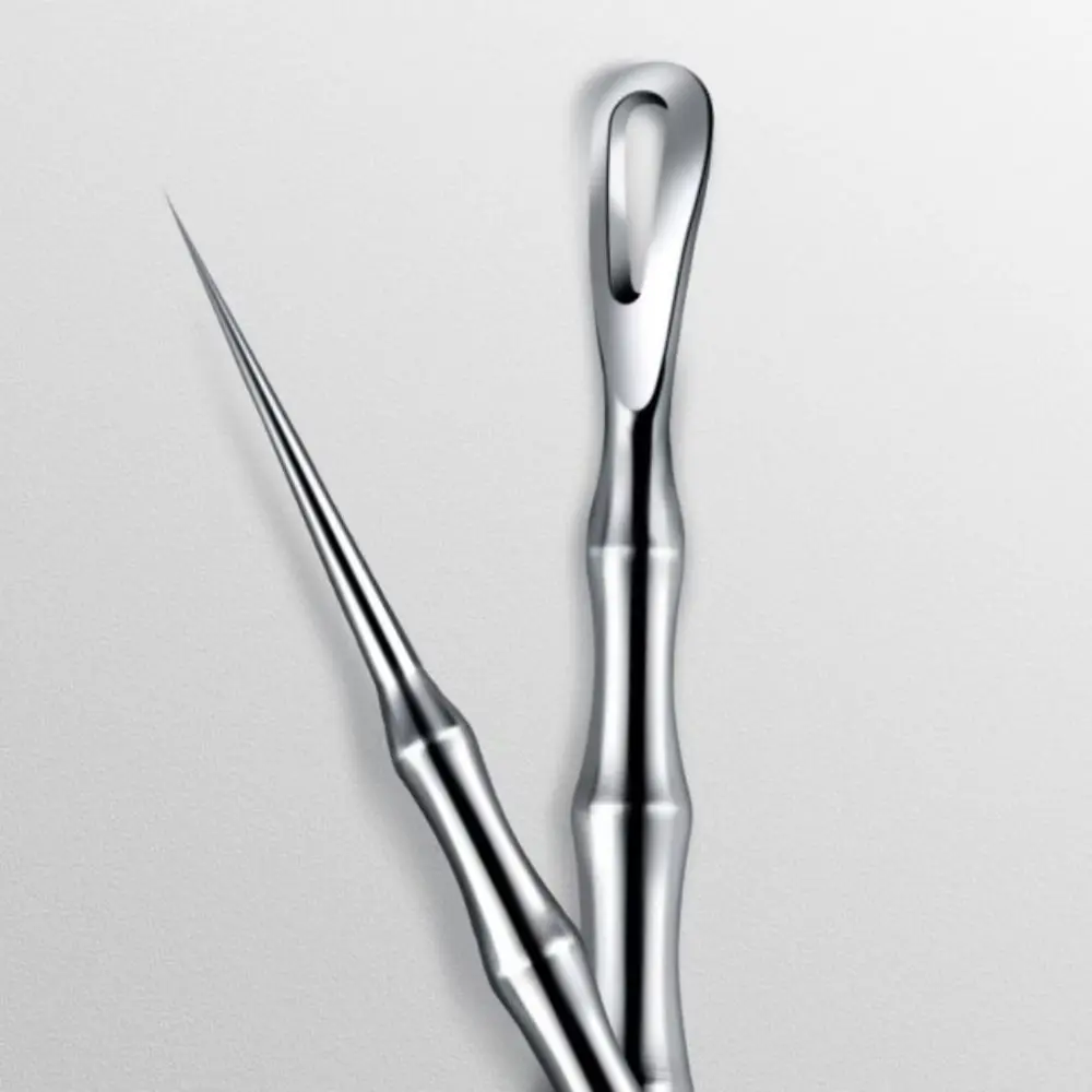 Estrattore di punti bianchi Strumento popper per brufoli Strumento per la rimozione di punti neri Strumento per la rimozione dei brufoli Aghi per la pulizia dei pori Ago per imperfezioni dell'acne
