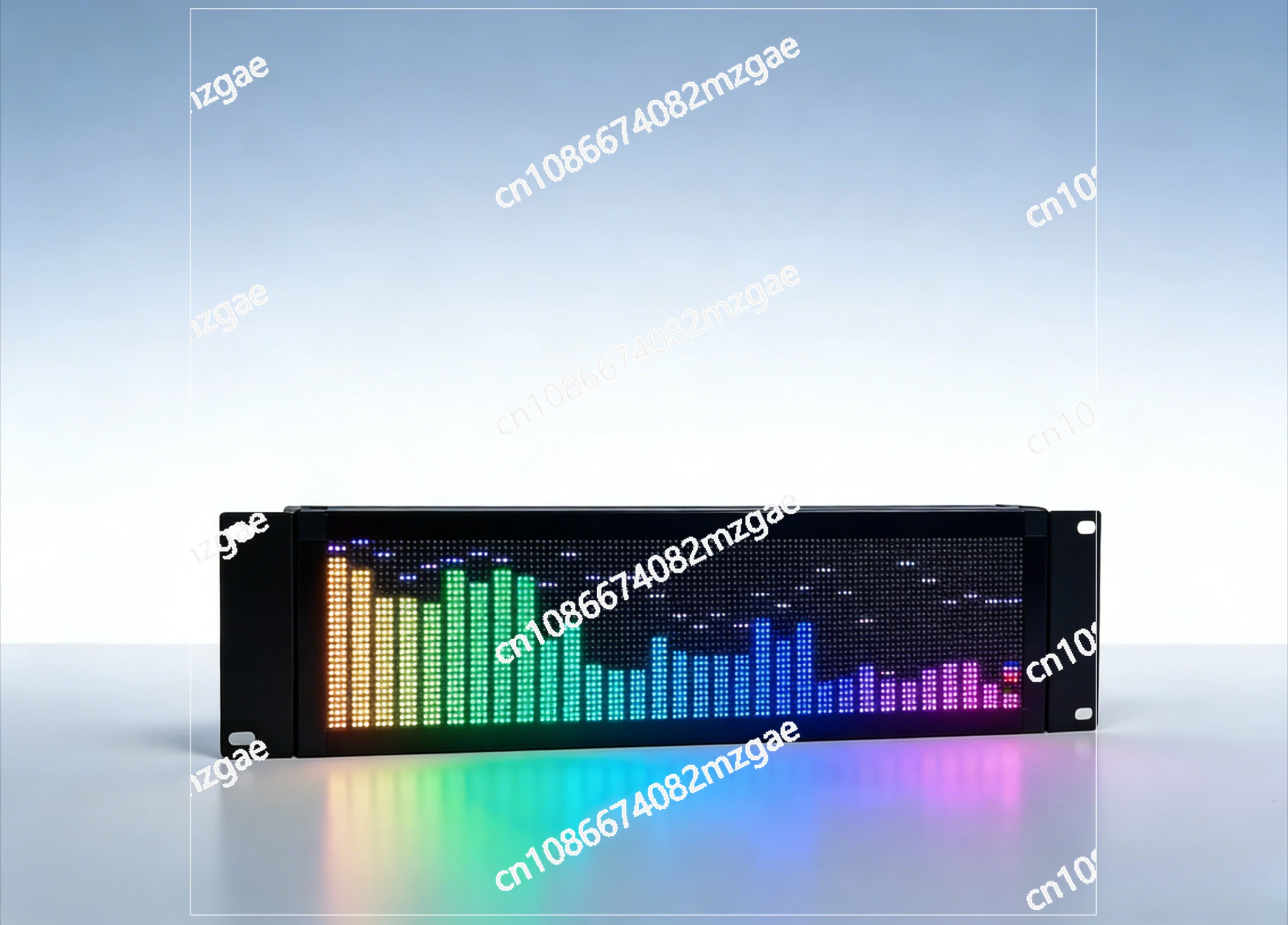 Cabinet Professional Full-color Rack-Mount Music Spectrum Display RGB Level Rhythm Light
