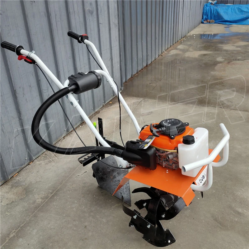 Agricultural Small Multi-Functional  Hand-Held Cultivated Land Loosening Machine Rotary Tiller Micro Tiller Cultivators