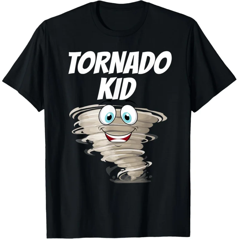 

Funny Tornado Design For Kids Boys Girls Cyclone Storm Lover T-Shirt