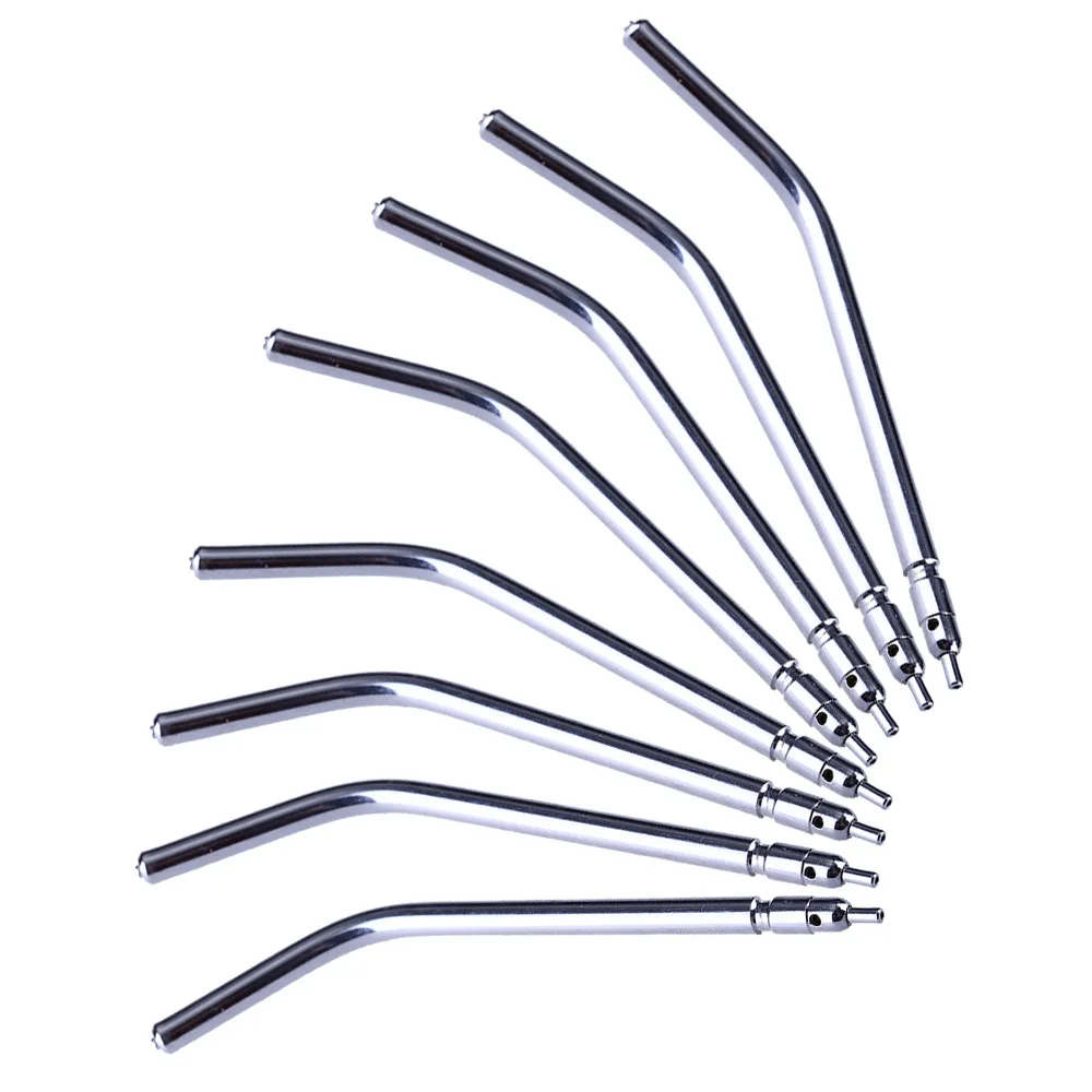 

10 PCS Three-way Dental Air Water Syringe Nozzle Tips for Teeth Whitening Cleaning Stainless Steel Nozzle Dental Accessories
