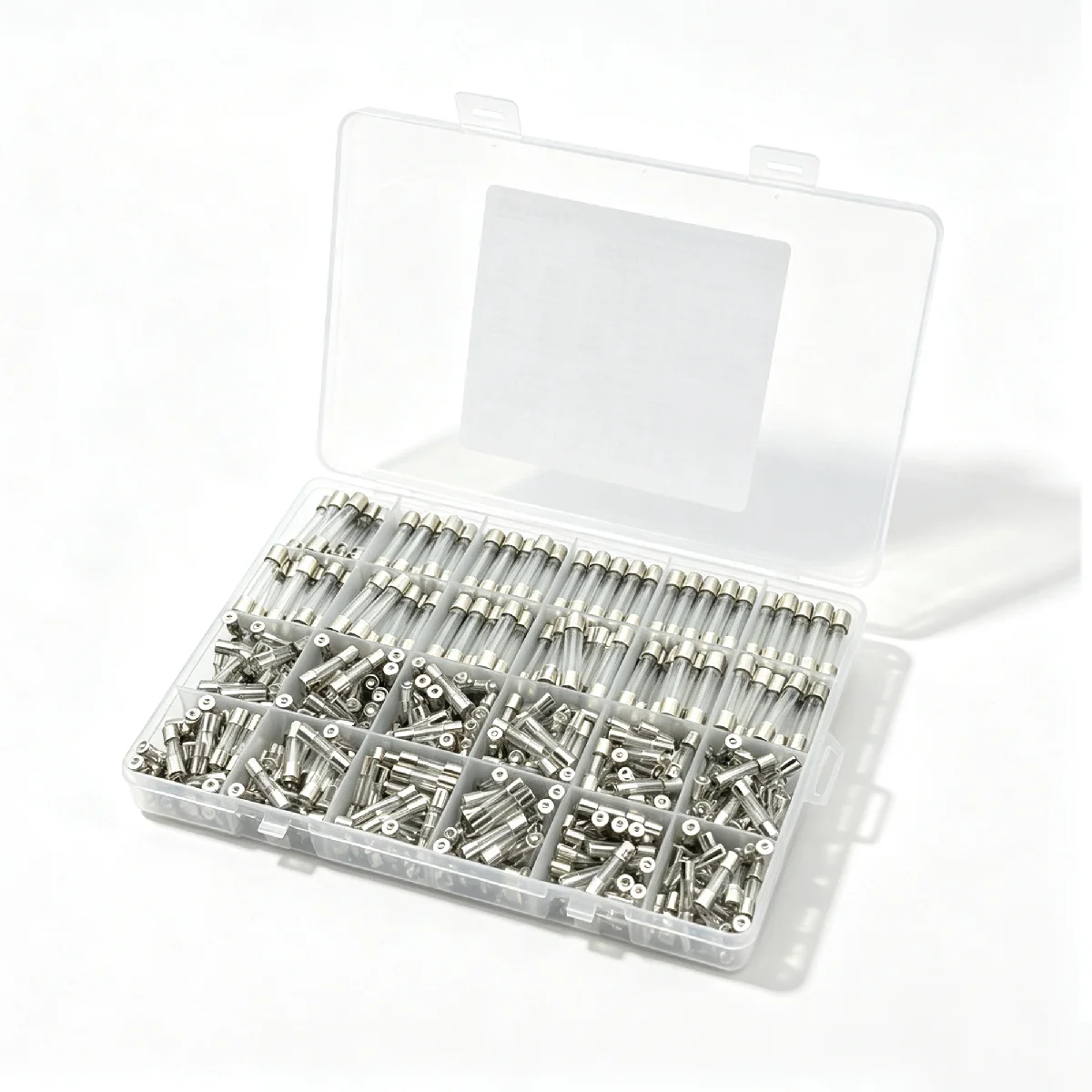 360Pcs Glass Tube Fuse Assortment Kit,24 Sizes 5x20mm 6x30mm 0.25A-20A 250V Fast-Blow Fuses for Electronic Circuit Protection