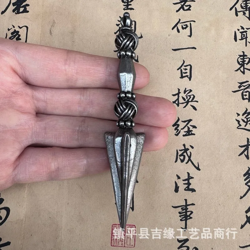 Tibetan-style antique-style assorted collectibles: vintage necklace pendants, keychains, and vajra scepters