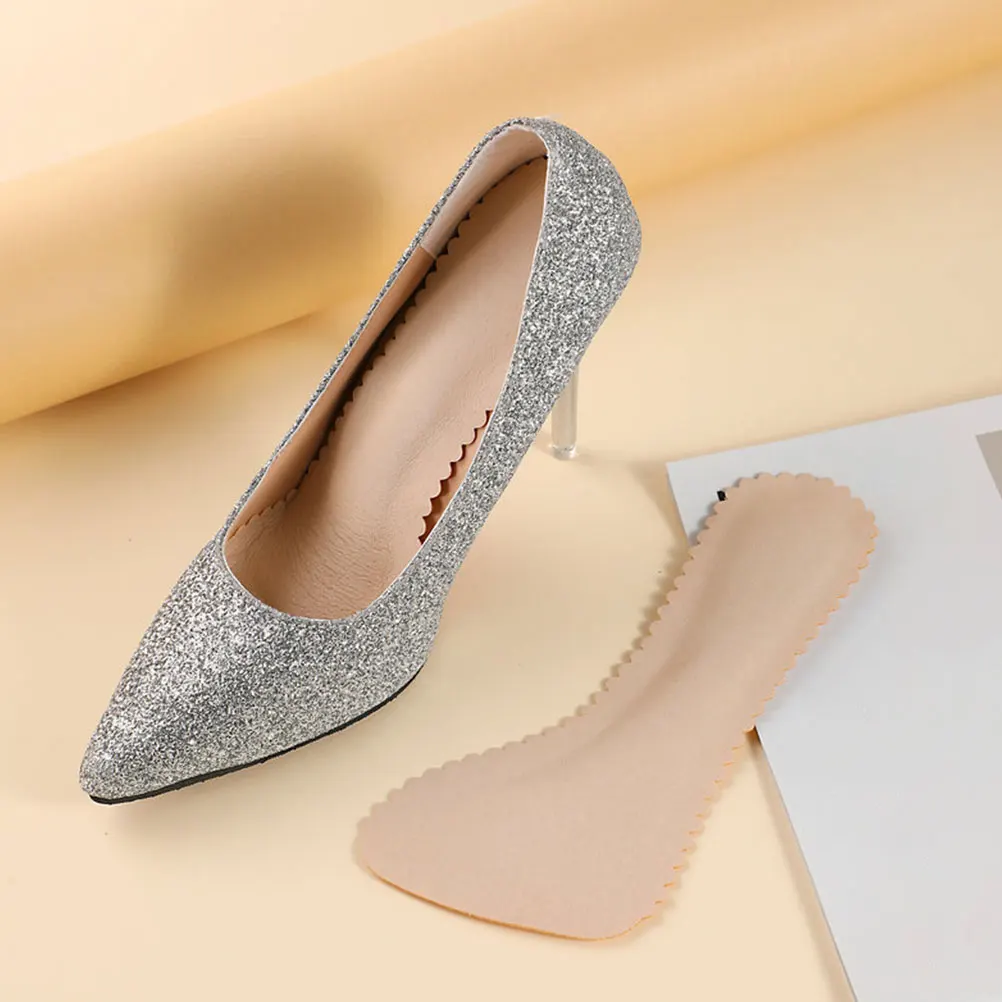 

2 Pairs Insoles 37-38 Size Ultrathin Soft PU High Heels Pad Breathable Ball Of Foot Insoles Sandals Inserts Foot Care Tools