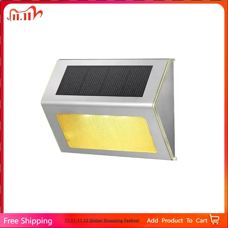 ضوء الحديقة الشمسية في الهواء الطلق إضاءة الدرج ديكور المنزل فناء المناظر الطبيعية الجدار الخفيفة صديقة للبيئة مسار الإضاءة