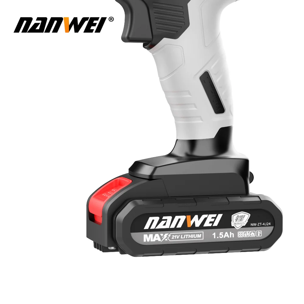 NANWEI electric drill screwdriver rechargeable cordless electric drill electric tool household hand electric drill