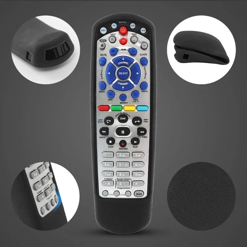 ABKN Silicone Case for DishTV Set-Top Box Remote Control 20.1 IR 180546, Drop-Proof Protective Cover