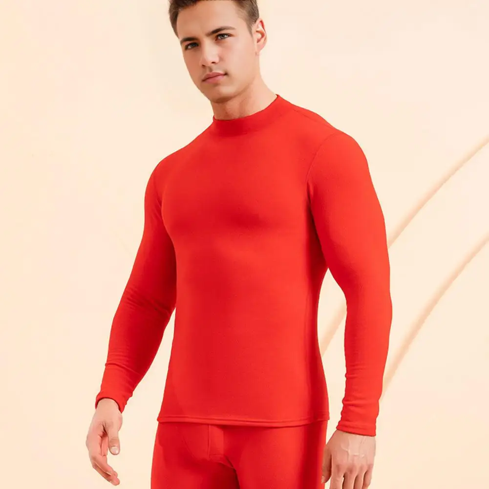 2Pcs Winter Thermal Underwear Long Men's Keep Warm Tops Pants Set Thick Clothes Comfortable Thermal Underwear Sets Bottoming