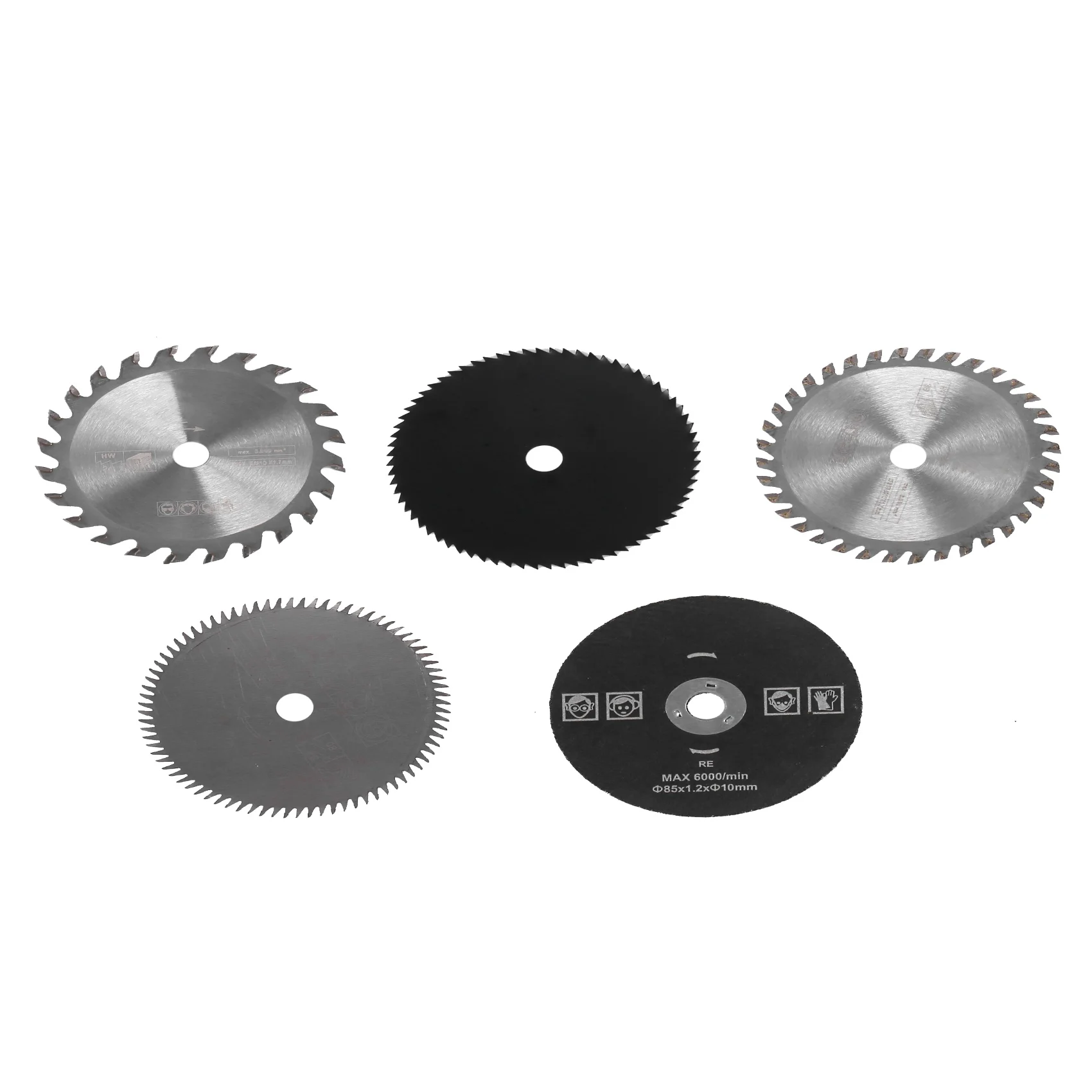 5-Piece Set of Carbide Cutting Blade Small Circular Saw Blade 85mm Woodworking Household DIY Saw Blade