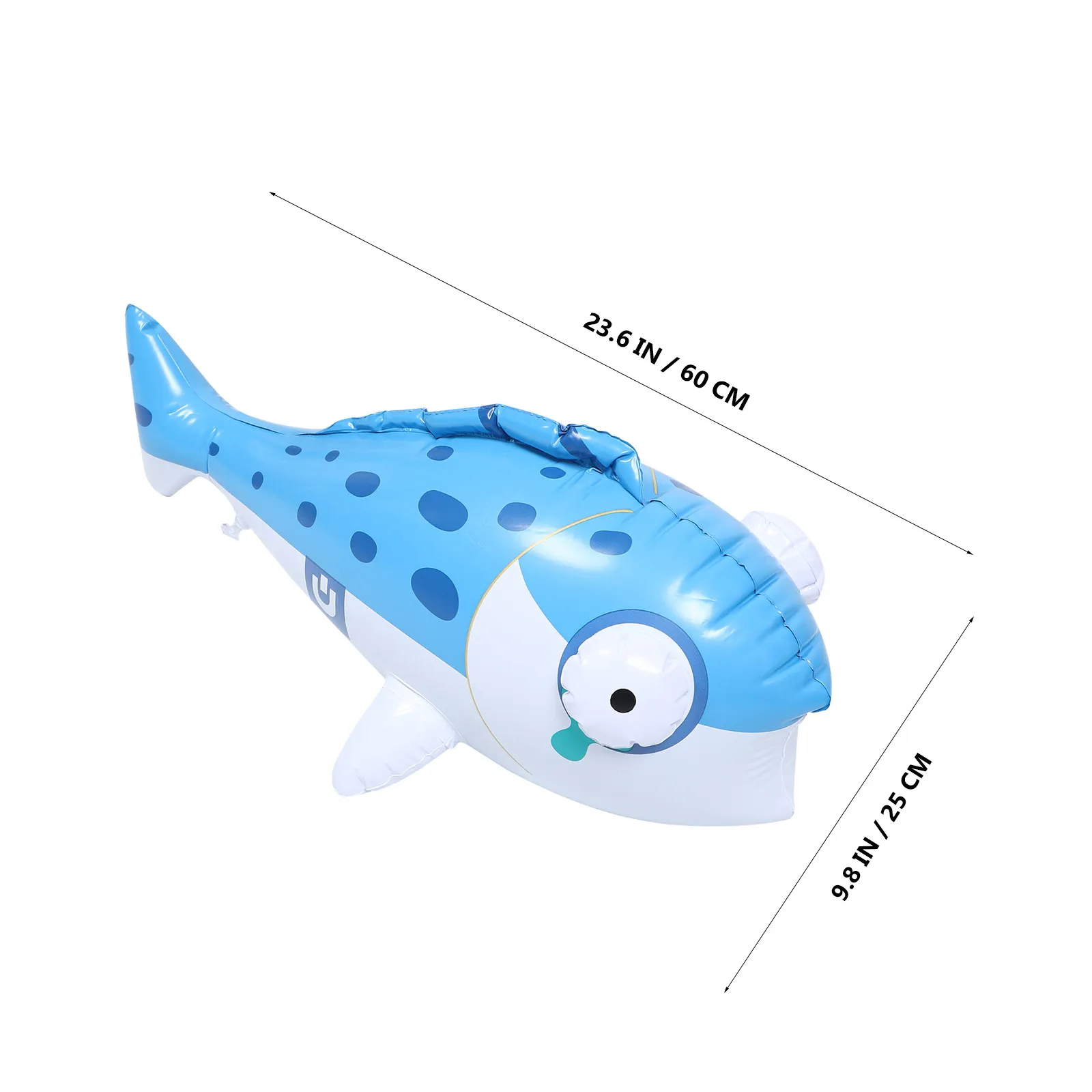 3-teiliges aufblasbares Fisch-Set – Niedliche aufblasbare schwimmende Fischform-Poolliege – Wasserspaß für Kinder – Tropische Partydekorationen