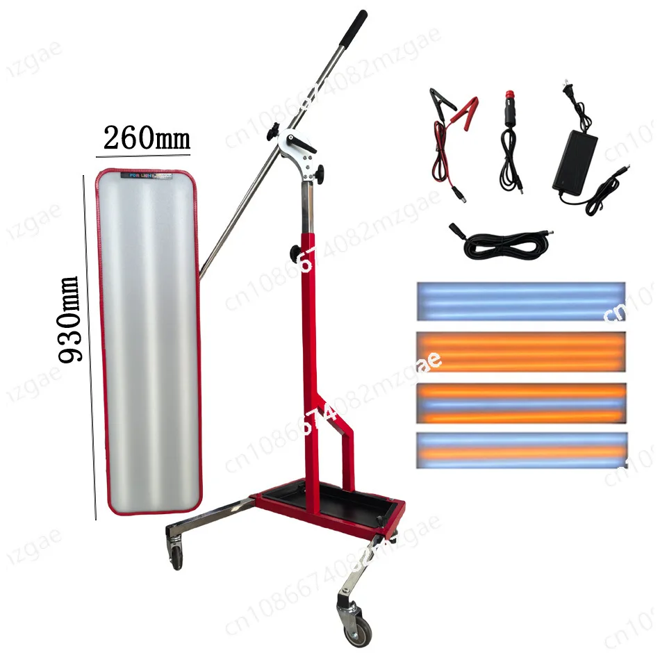 

6-Color Adjustable Pulley Bracket Leveling Light, Car Dent Repair Tool Dent Dent Inspection Repair Flaw-free Paint