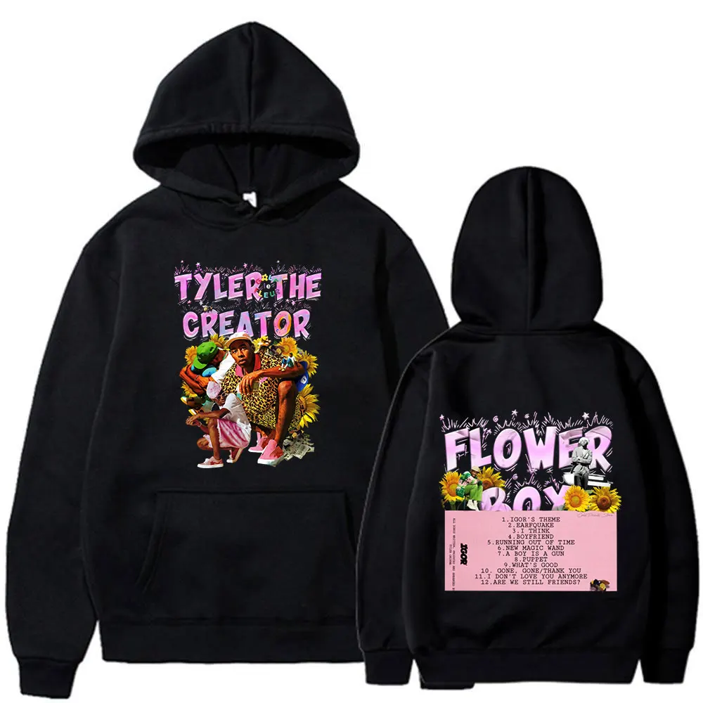 Tyler The Creator Flower Boy Album Hoodies Mens Women Fashion Hip Hop Long Sleeve Hoodies Winter Fleece Pullovers Sweatshirts