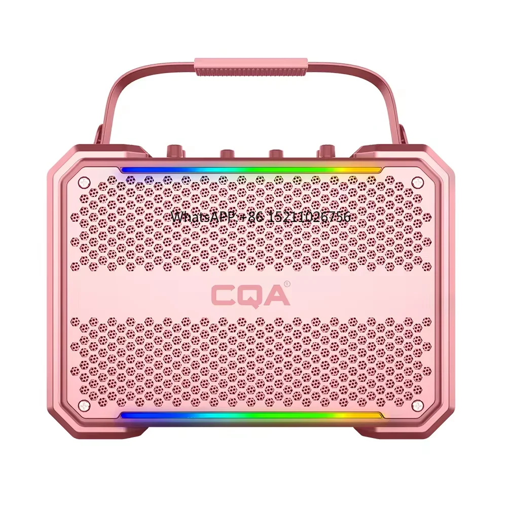 High Quality Party Box 6.5-Inch Strong Bass  RGB Light Multiple Function Portable Bluetooth Speaker With Wireless MIC