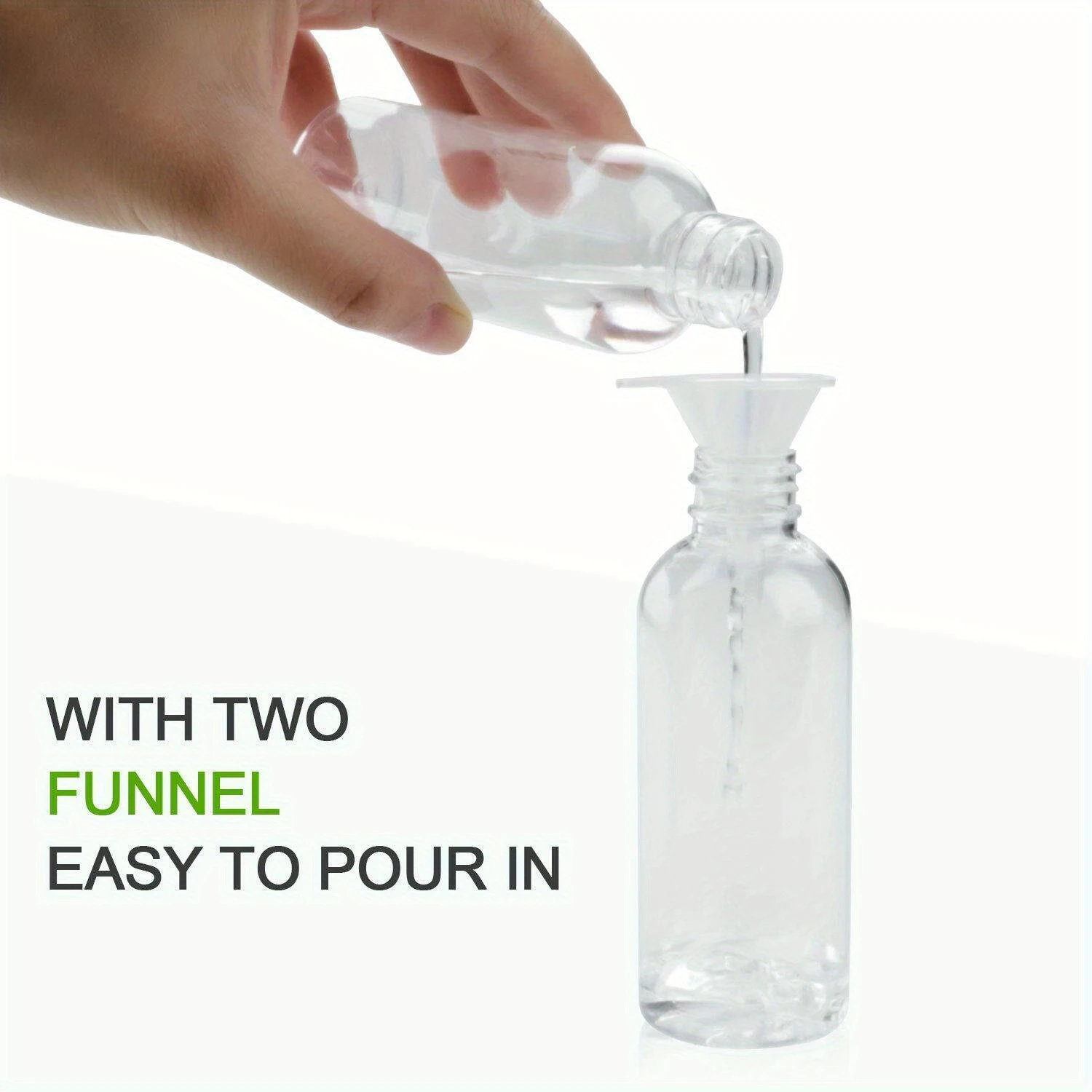 20pcs Small Transparent Refillable Fine Mist Alcohol Atomizer Liquid Spray Bottle Travel Accessories Container, 2.7oz