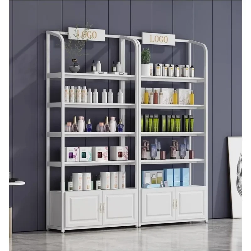 Cosmetic display cabinet, beauty salon product multi-layer storage rack, live broadcast room shelf display rack