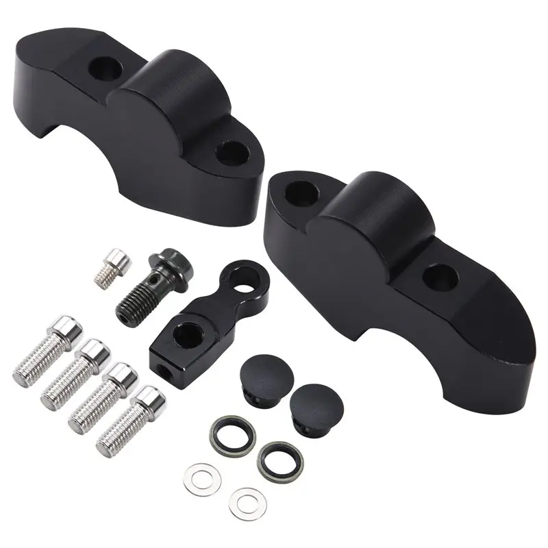 A03Z-Motorcycle Accessories Handlebar Risers Clamp Height Up Backward Extend Adapters For ZXJC 500F ZXMOTO 500F 2025