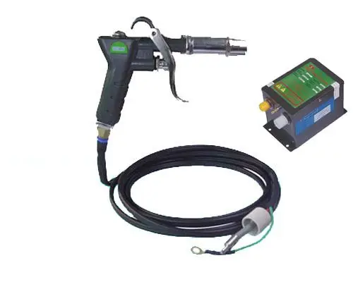 

Antistatic Ionizing Air Gun with Power Supply for Static Elimination