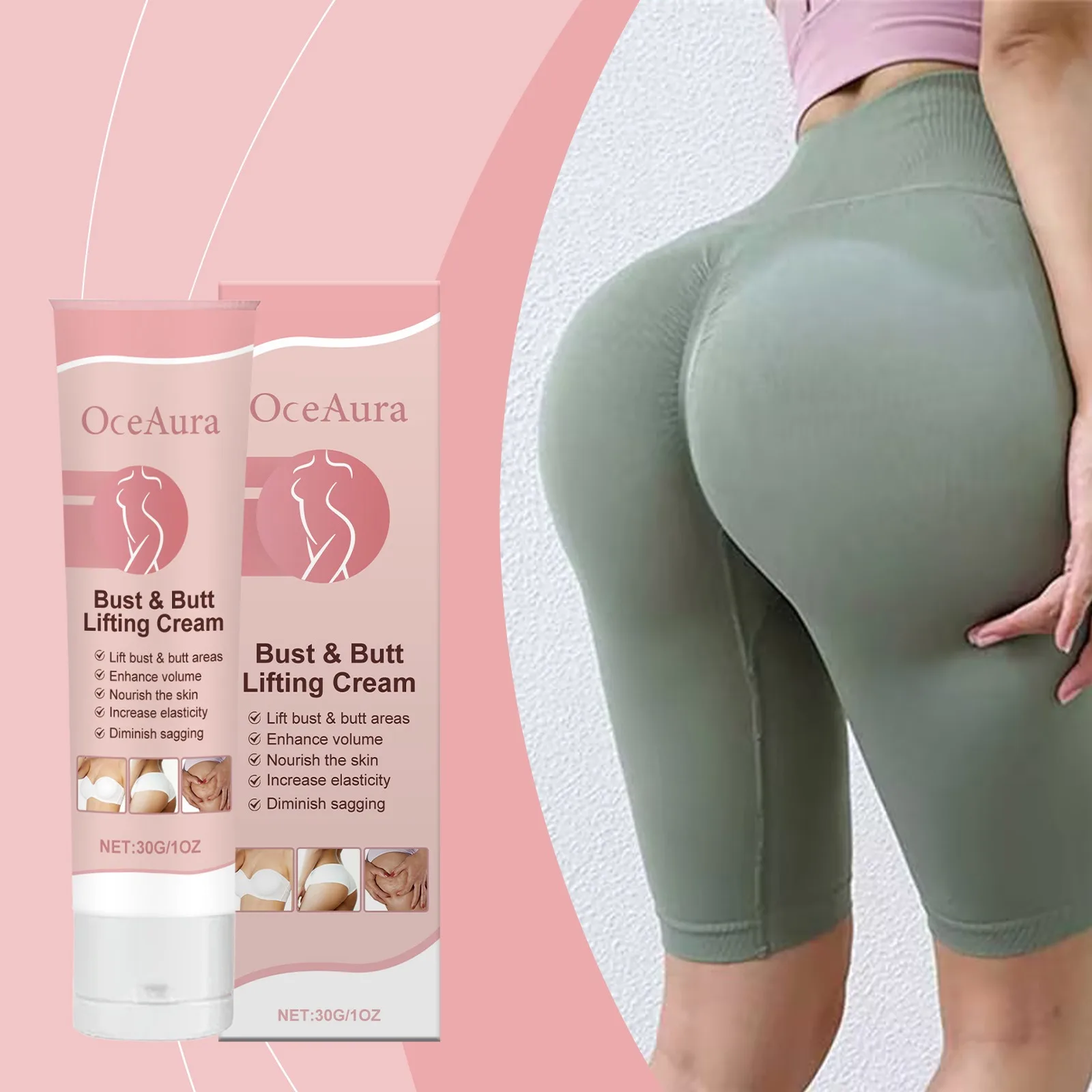 Enlarge Hip Firm Cream Fast Grow Plump Butt Nourish Moisturize Big Ass Prevent Sag Enhance Sexy High Hip Cream for Buttock Care