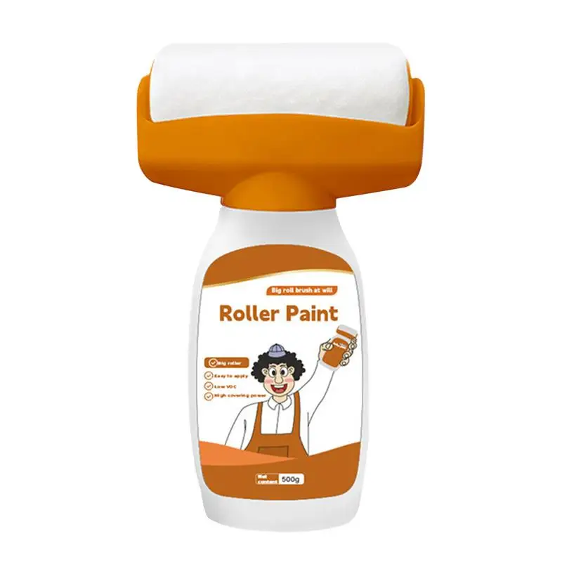 Cepillo de parche de pared de rodillo pequeño, herramienta de reparación de pared, látex ecológico, portátil, secado instantáneo, impermeable, fácil, 17,6 Oz