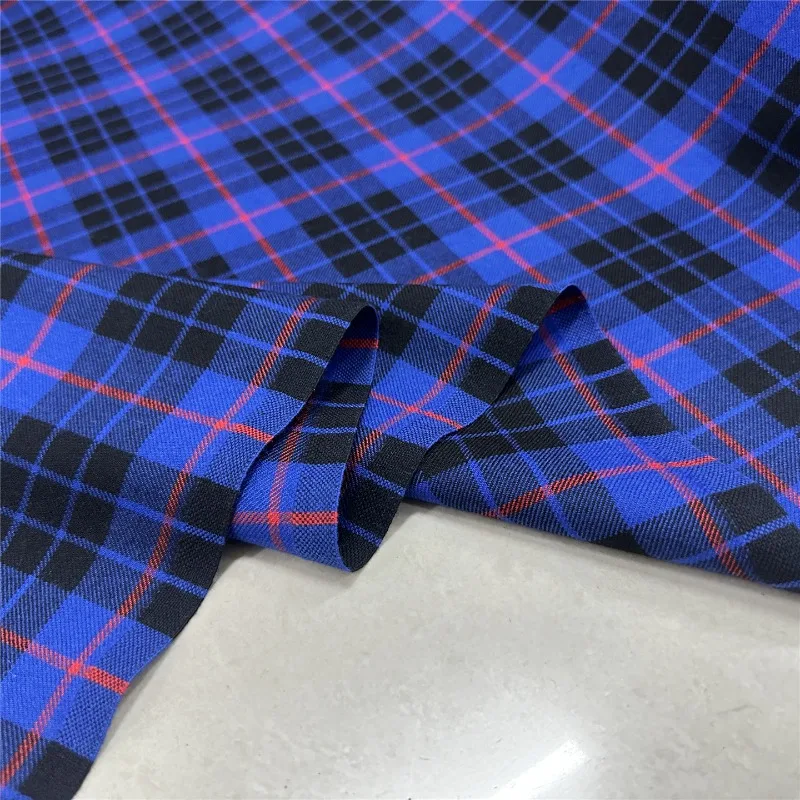 

Plaid Woolen Fabric for Diy Sewing Spring Autumn Dress Suit Fashion Clothing Designer Material Cloth By The Meter