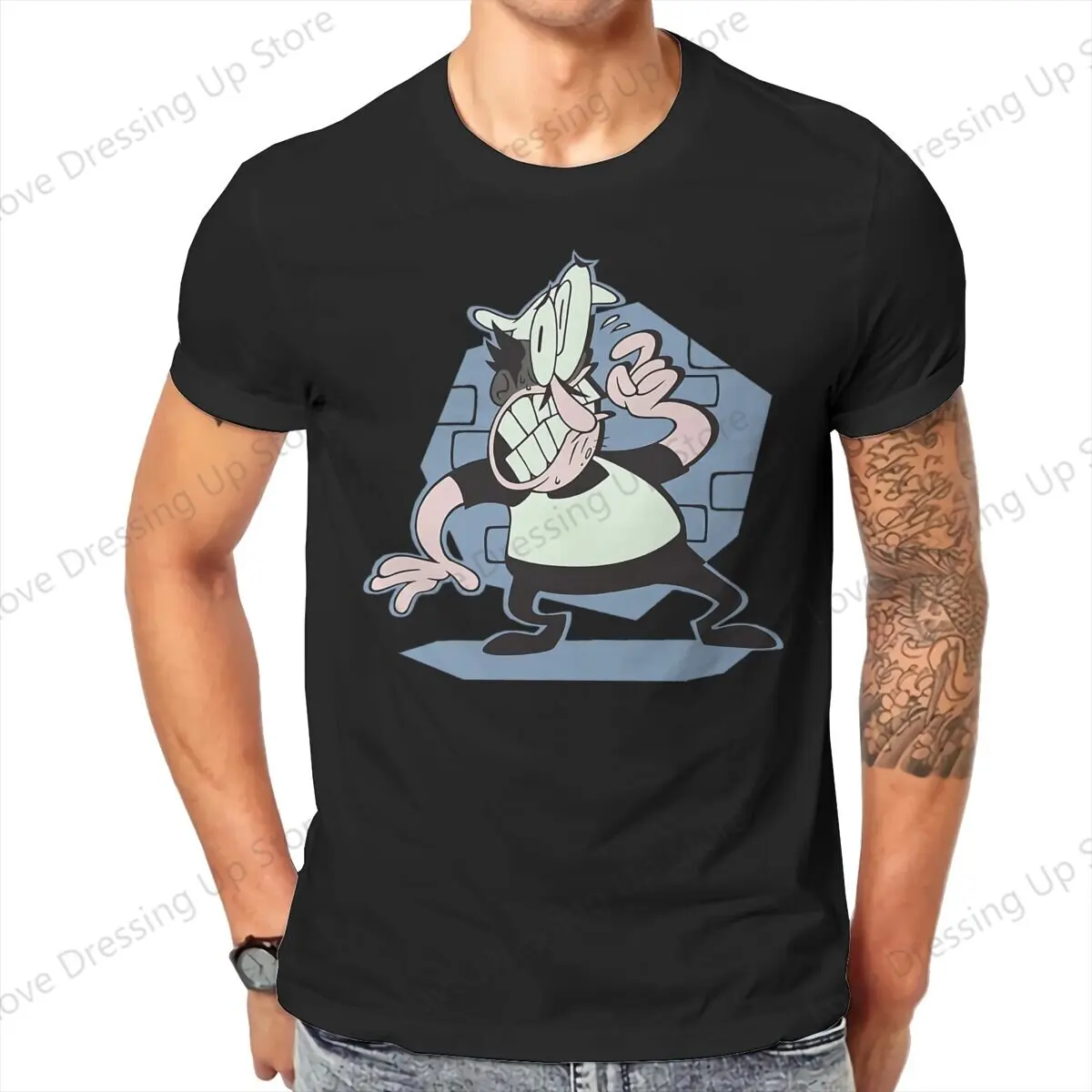 Peppino Pizza Tower Pure cotton printing men's Tshirt Short Sleeve Street Tshirts Pizza Tower Game Funny Tops