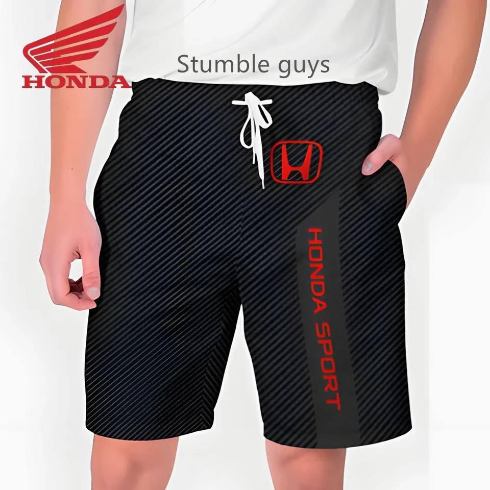 

Men's Honda Fashion Shorts Casual Quick-Dry Sports Motorcycle Racing Sweatpants Urban Wear