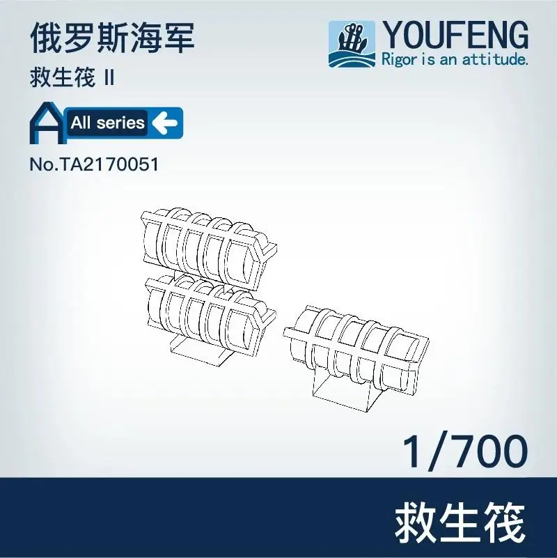 Youfeng โมเดล1/700สเกล TA2070051ทหารเรือรัสเซีย