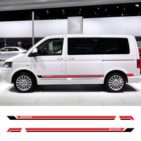 2PCS Car Skirt Stickers For Volkswagen VW Transporter Caravelle Multivan T4 T5 T6 Camper Van Vinyl Decals Accessories