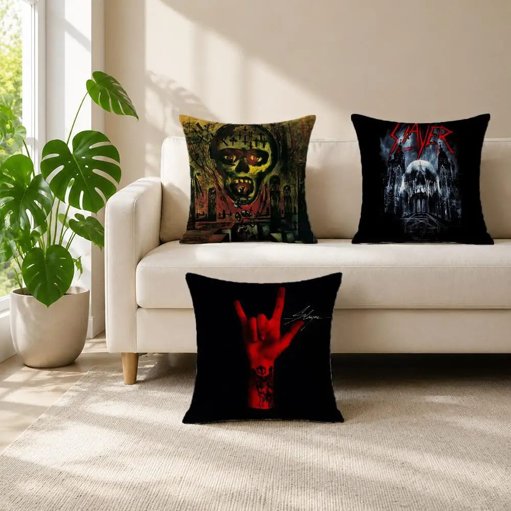 band Slayer Cushion Cover Cushion Cover Set  50x50 45x45 40x40 Pillowcase Decorative Sofa Home Decor