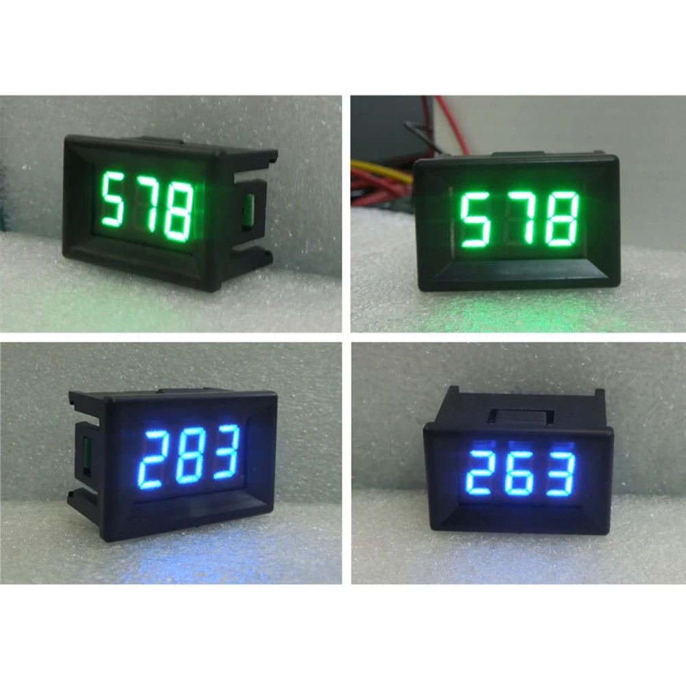 Imagem -05 - Digital Led Voltage Meter Voltage Indicator Voltímetro Painel Meter Voltage Tester dc 0600v 0300v 036 056