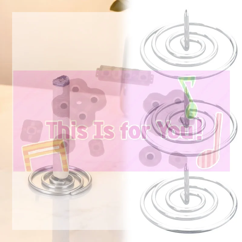 Professional Moxa Stick Holders 2/5/10pcs Stainless Steel Heat Resistant Spiral Base for Salon Moxibustion Service