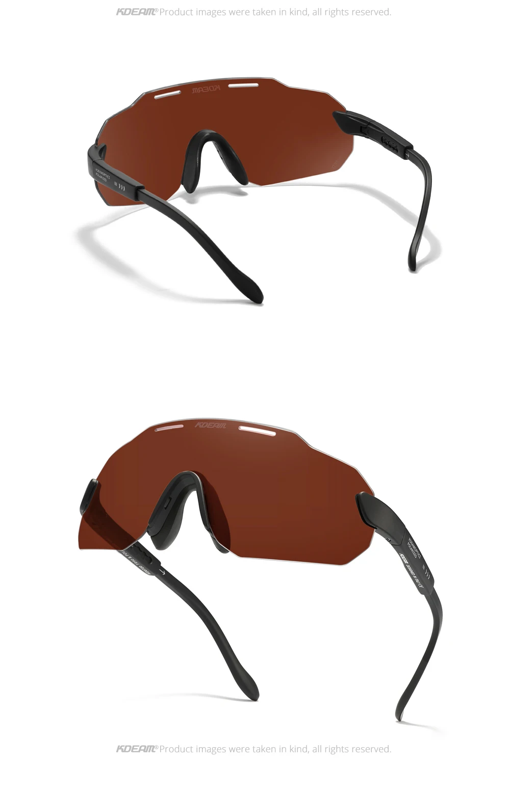 KDEAM Hohe-Ende Radfahren Gläser Ultra Licht TR90 Material Photochrome/Polarisierte Sonnenbrille Männer Einstellbare Tempel Länge – Detail 24