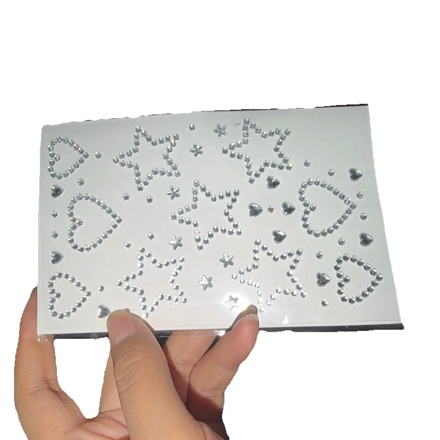 3D Star Heart Acrylic Crystal Stickers Self Adhesive Rhinestone DIY Decoration Crafts Gifts