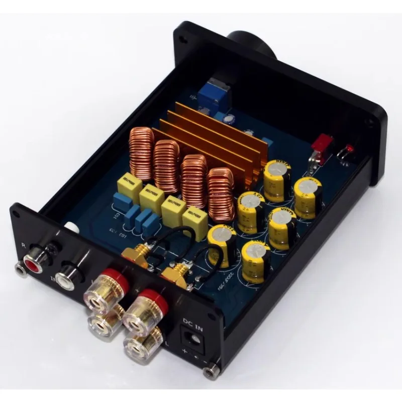 Novo equipamento de áudio yj-small mini tpa3116 2.0 amplificador de potência digital hifi de alta potência 50w + 50w amplificador de potência doméstico