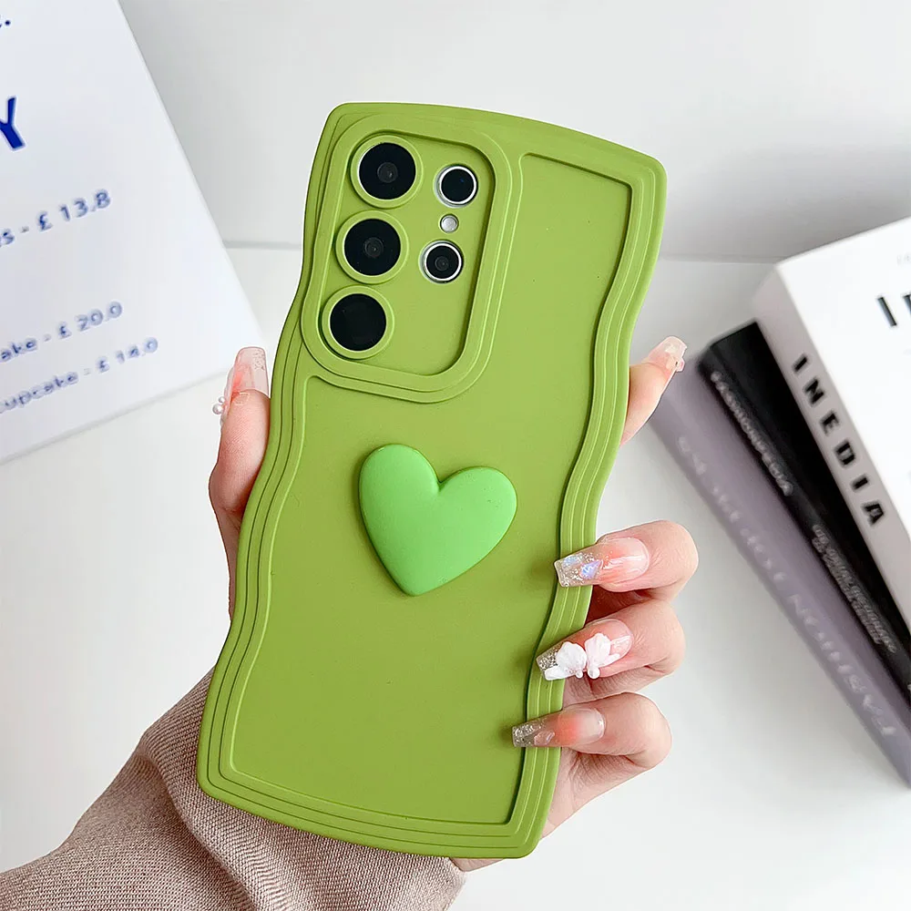 3d Love Heart Wavy Soft Phone Case For Huawei Magic 5 Pro 3 Pro Nova 11 Pro Honor 90 Pro X50i X40 X30i X20 X10 Shockproof Cover