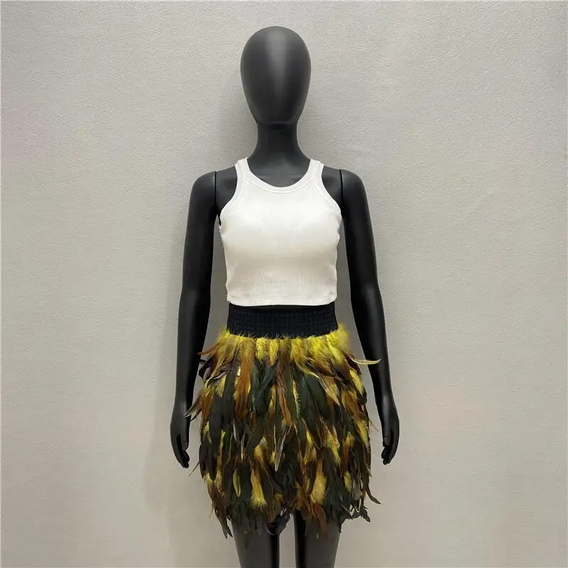 Feder Goth Röcke für Frauen Sommer Minirock y2k Streetwear Kleider für Abschluss ball Kleidung Frauen Halloween Frau Kleidung – Detail 11