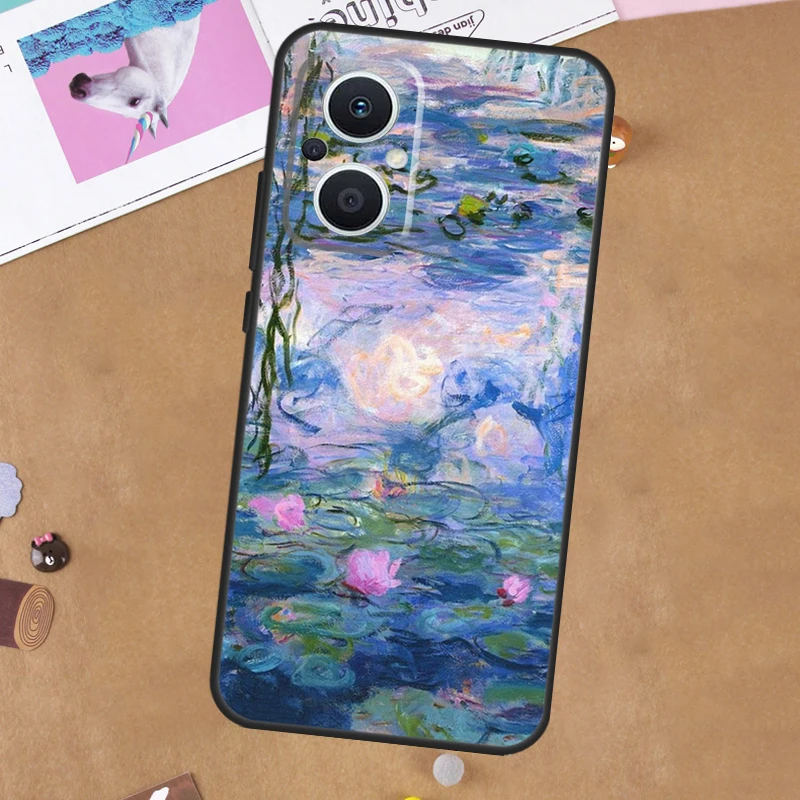 حافظة لوحة فنية من Claude Monet ، غطاء لـ OPPO Reno 4Z 5Z 8T 10 11 Pro 11F 5 6 7 8 Lite OPPO fin X5 X6 Pro X2 X3 Neo #2
