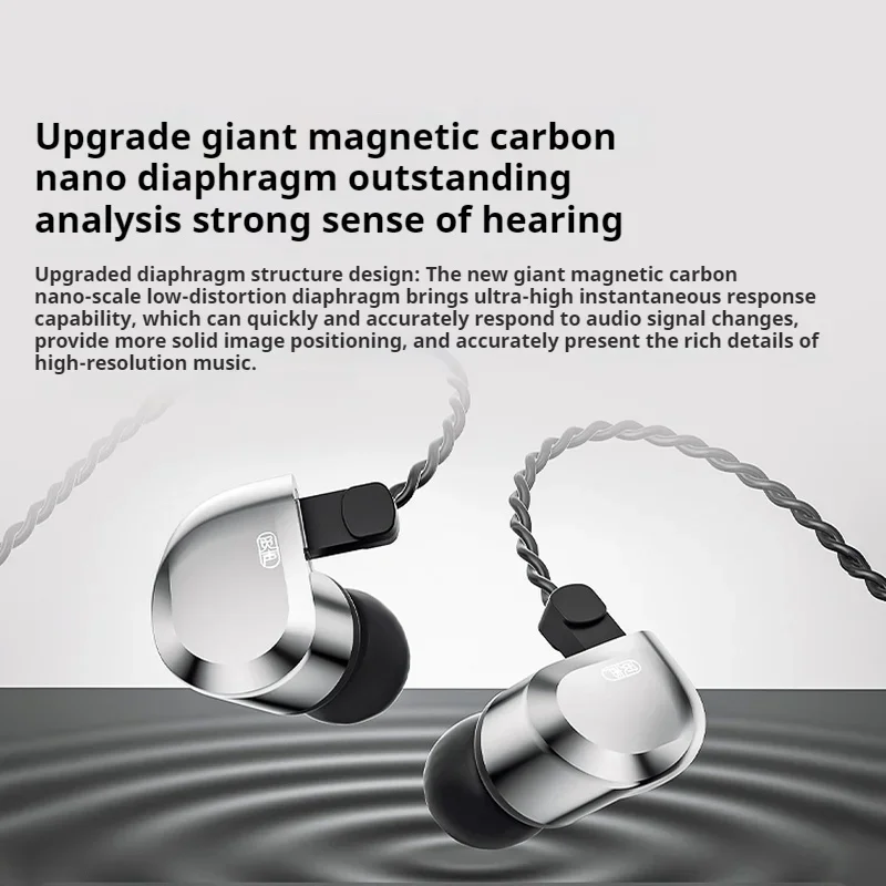 2025 MISIOM Crane Wired Earphones 3.5mm Type-C In Ear Hifi Ergonomic High Sound Quality Professional Music Game Pc Earphones