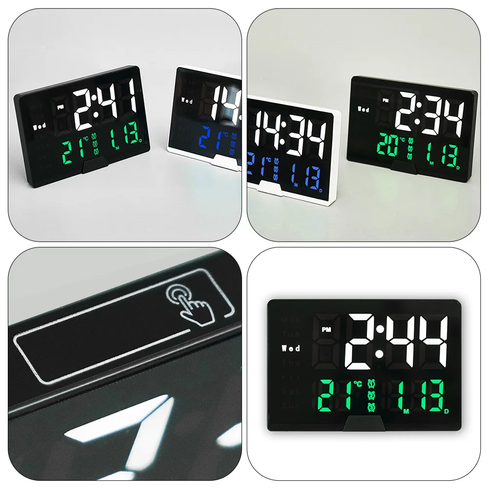 

Multi-Function Alarm Digital Display Large Numbers Led Time Temperature Household Decor For Bedroom Living Room Office