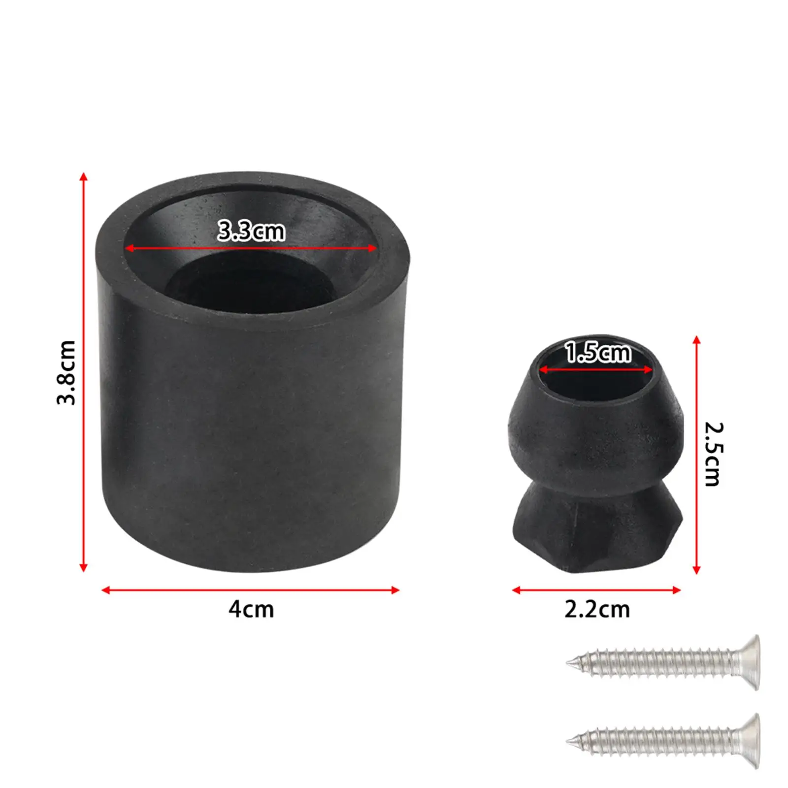 Multifunctional Trailer Door Holder Kit Rubber Protection for Accessories for Cart Trailer