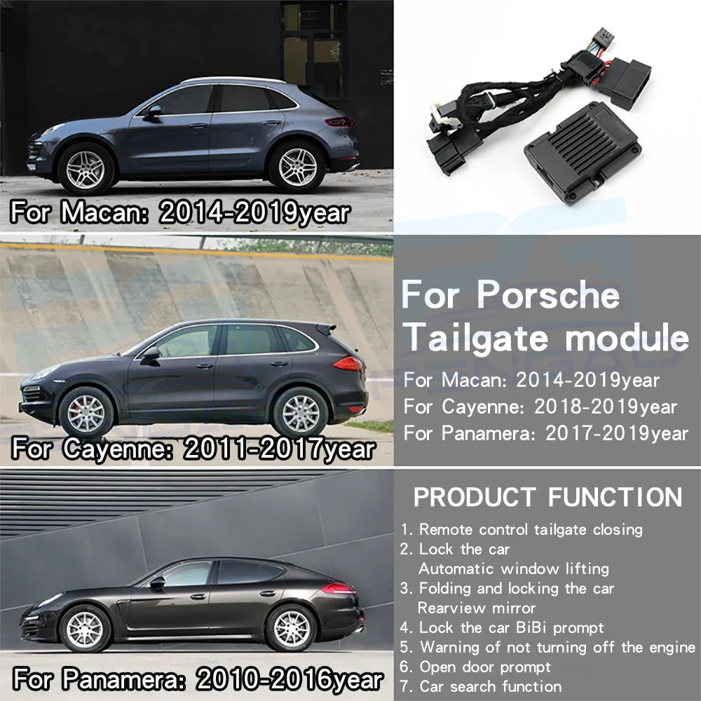 

One button window lifter electric tailgate for Porsche smart window closing module new Cayenne Panamera MACAN