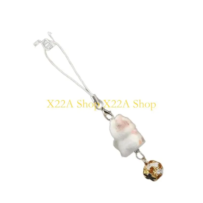 Unique Soft Flocking Cats Keychain for Phone Keys Stylish Sturdy Flocking Designs
