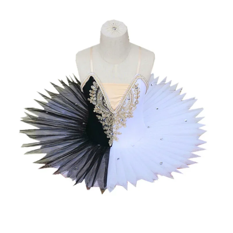 

Ballet tutu Professional Ballerina Black White Swan Lake Dance Costumes Child Kids Toddler Ballet Dress Girls