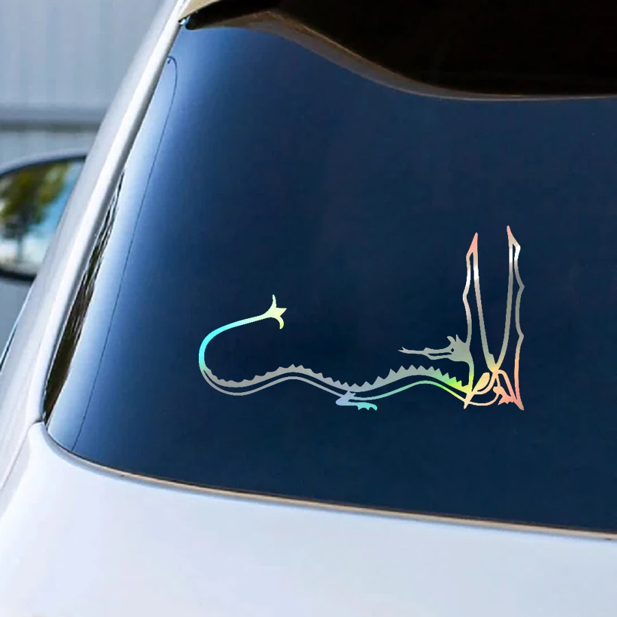 Middle Earth Car Bumper Sticker Smaug the Dragon Vinyl Sticker Fantasy Power Rings Decals For Car Truck Motorcycle Laptop Decor